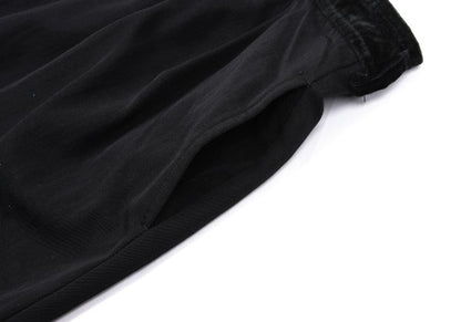 COMME des GARCONS Velour Panel Offset Skirt Black Size M