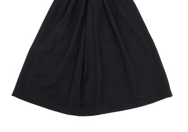 COMME des GARCONS Velour Panel Offset Skirt Black Size M