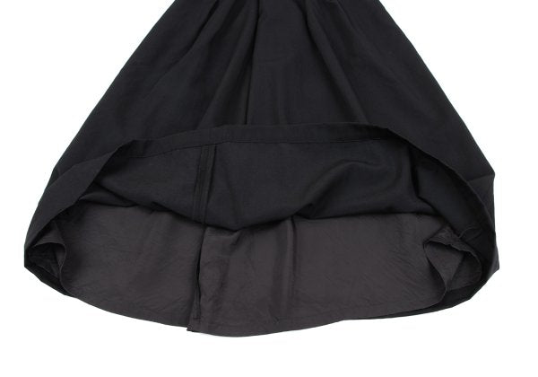 COMME des GARCONS Velour Panel Offset Skirt Black Size M