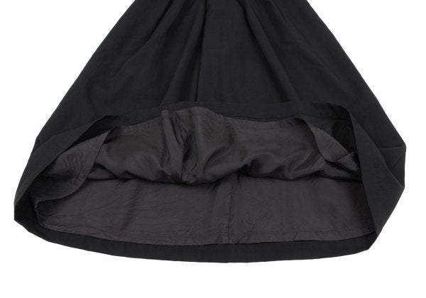 COMME des GARCONS Velour Panel Offset Skirt Black Size M