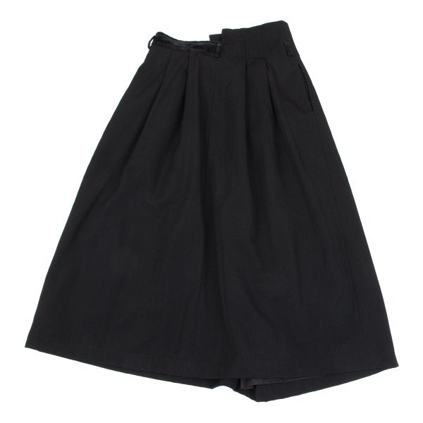 COMME des GARCONS Velour Panel Offset Skirt Black Size M