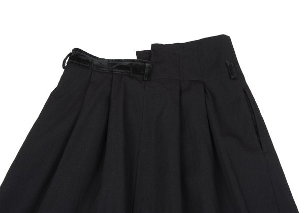 COMME des GARCONS Velour Panel Offset Skirt Black Size M