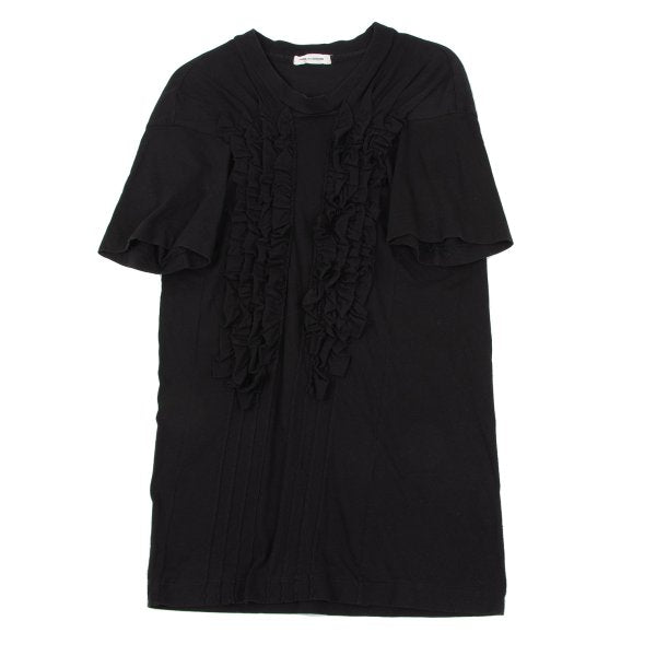COMME des GARCONS Cotton Frill Patch T-Shirt Black Size M