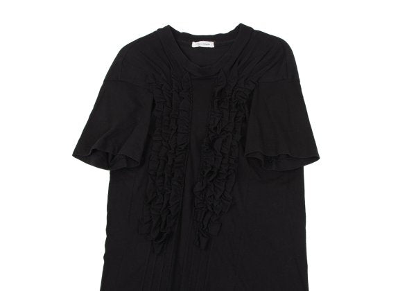 COMME des GARCONS Cotton Frill Patch T-Shirt Black Size M