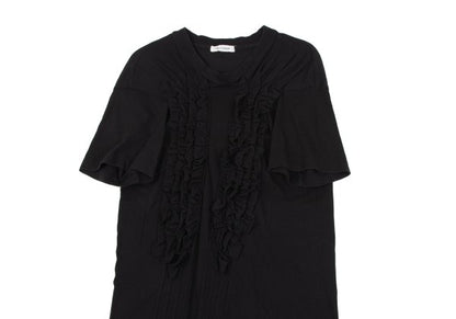 COMME des GARCONS Cotton Frill Patch T-Shirt Black Size M