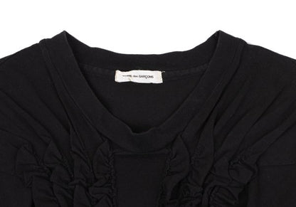 COMME des GARCONS Cotton Frill Patch T-Shirt Black Size M