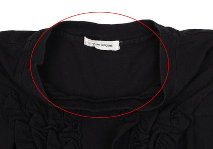 COMME des GARCONS Cotton Frill Patch T-Shirt Black Size M