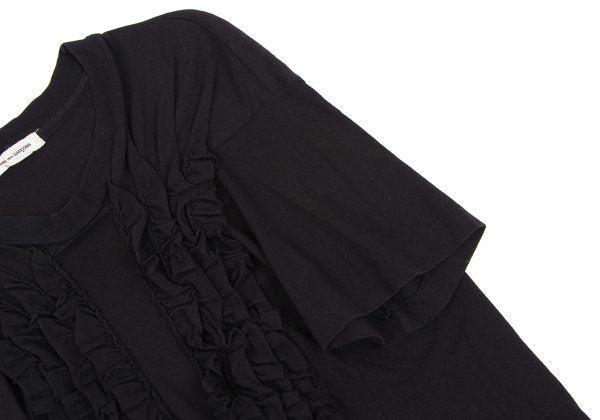 COMME des GARCONS Cotton Frill Patch T-Shirt Black Size M