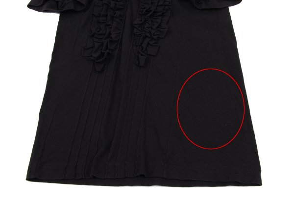 COMME des GARCONS Cotton Frill Patch T-Shirt Black Size M