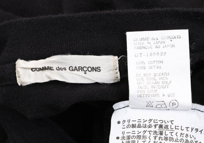 COMME des GARCONS Cotton Frill Patch T-Shirt Black Size M