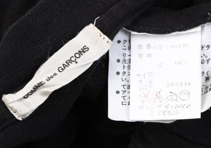 COMME des GARCONS Cotton Frill Patch T-Shirt Black Size M