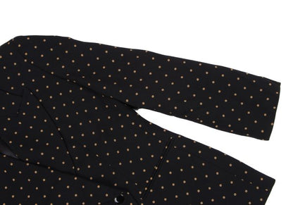 KENZO Dot Print Wool Cutaway Jacket Black Size M