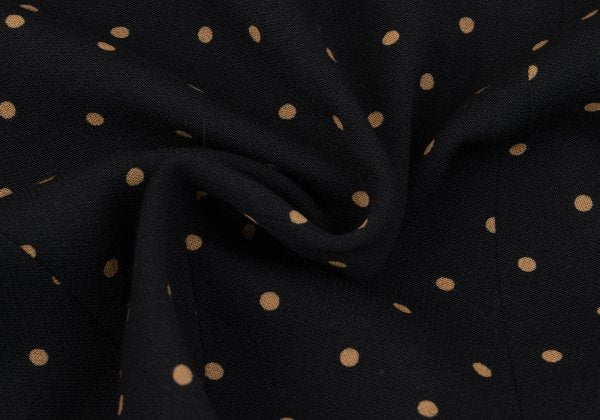 KENZO Dot Print Wool Cutaway Jacket Black Size M