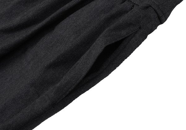KENZO Wool Tuck A-Line Midi Skirt Gray Size M
