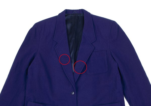 KENZO Wool Patch Pocket 2B Jacket Purple Size M