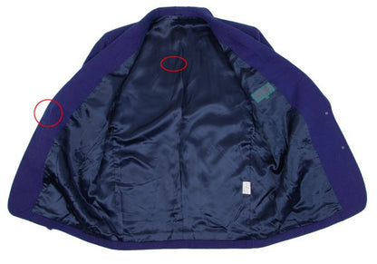 KENZO Wool Patch Pocket 2B Jacket Purple Size M