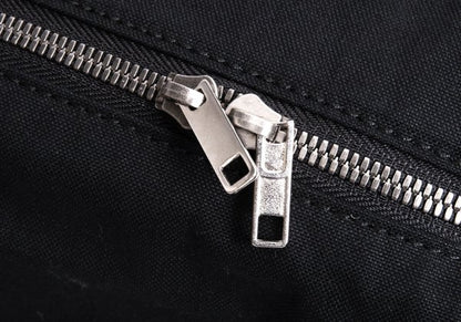 Y's Metal Embellished Cotton Shoulder Bag
