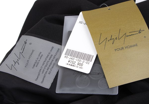 Yohji Yamamoto POUR HOMME Gabardine Jacket Black Size 3
