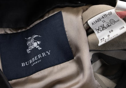 BURBERRY LONDON Nova Check Detach Liner Coat Black Size LL