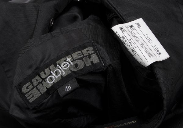Jean Paul GAULTIER HOMME objet Urethane Coat Black Size 46