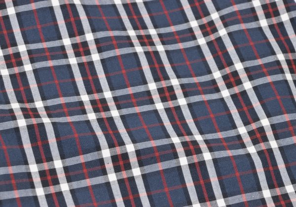 COMME des GARCONS HOMME Check Panel Button Shirt Blue Size S