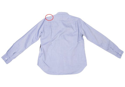 COMME des GARCONS HOMME Check Panel Button Shirt Blue Size S