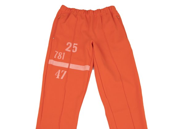 COMME des GARCONS HOMME PLUS Numbering Pants Orange Sweatpants Size L