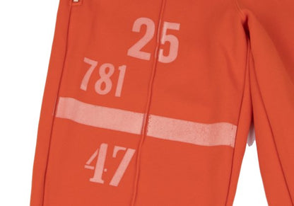 COMME des GARCONS HOMME PLUS Numbering Pants Orange Sweatpants Size L