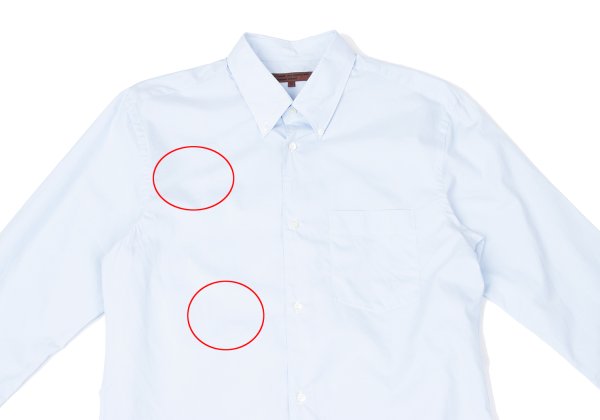 COMME des GARCONS HOMME DEUX Cotton Button Shirt Blue Size M