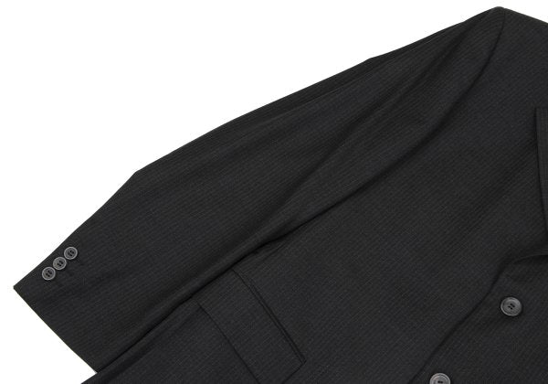 GIANNI VERSACE Wool Pinstripe 3-Button Dark Gray Jacket Size 52