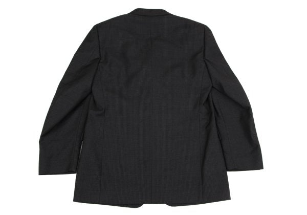 GIANNI VERSACE Wool Pinstripe 3-Button Dark Gray Jacket Size 52
