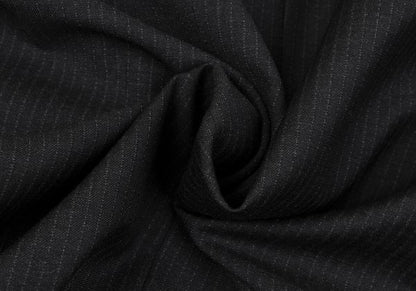 GIANNI VERSACE Wool Pinstripe 3-Button Dark Gray Jacket Size 52