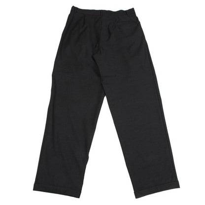 GIANNI VERSACE Wool Pinstripe Double Dark Gray Pants Size 50