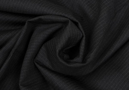 GIANNI VERSACE Wool Pinstripe Double Dark Gray Pants Size 50