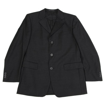 GIANNI VERSACE Wool Pinstripe Suit Dark Gray Size 52
