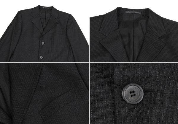 GIANNI VERSACE Wool Pinstripe Suit Dark Gray Size 52