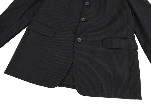 GIANNI VERSACE Wool Pinstripe Suit Dark Gray Size 52