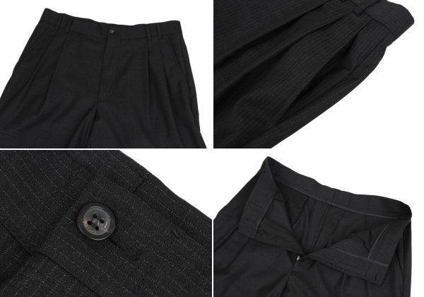 GIANNI VERSACE Wool Pinstripe Suit Dark Gray Size 52