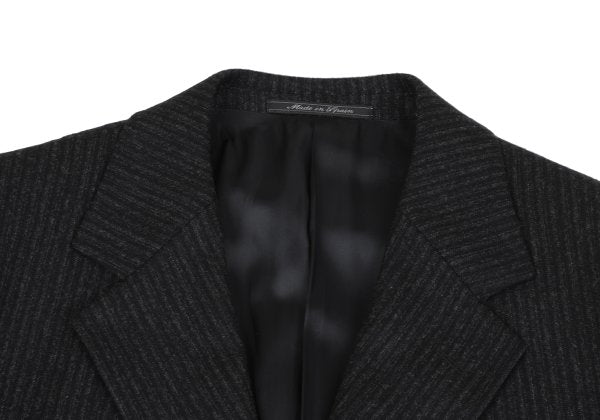 Versace istante Shadow Stripe Wool Blend Jacket Dark Size 50