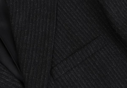 Versace istante Shadow Stripe Wool Blend Jacket Dark Size 50