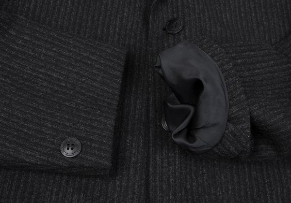 Versace istante Shadow Stripe Wool Blend Jacket Dark Size 50
