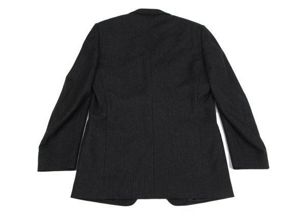 Versace istante Shadow Stripe Wool Blend Jacket Dark Size 50