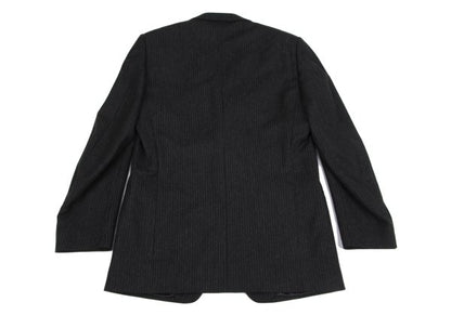 Versace istante Shadow Stripe Wool Blend Jacket Dark Size 50