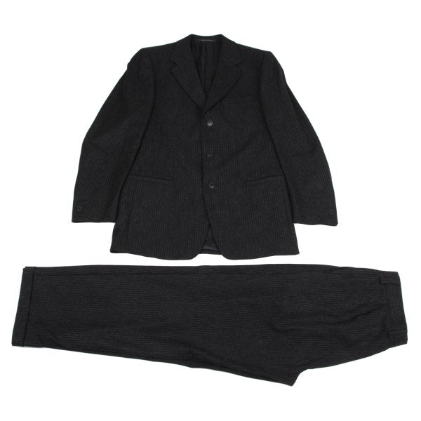 Versace istante Shadow Stripe Wool Blend Jacket Dark Size 50