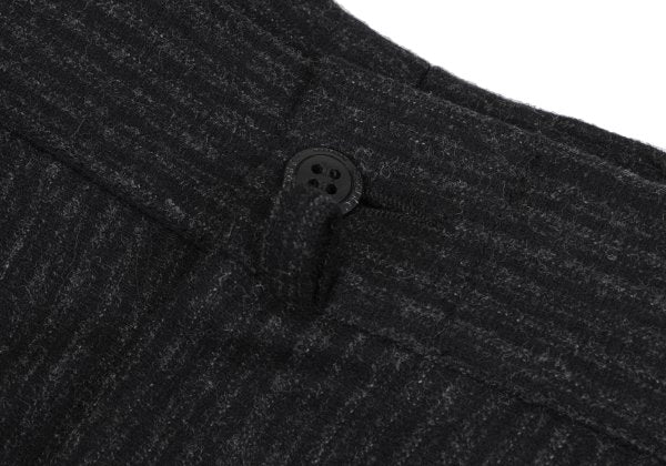 Versace Istante Wool Shadow Stripe Tuck Pants Dark Size 52