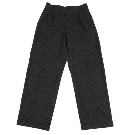 Versace Istante Wool Pinstripe Two-Tuck Pants Size 50