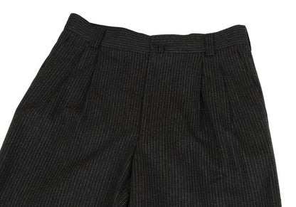Versace Istante Wool Pinstripe Two-Tuck Pants Size 50