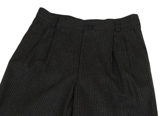 Versace Istante Wool Pinstripe Two-Tuck Pants Size 50