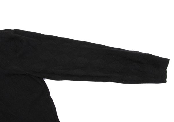 VERSACE CLASSIC V2 Diamond Jacquard Knit Black Size L