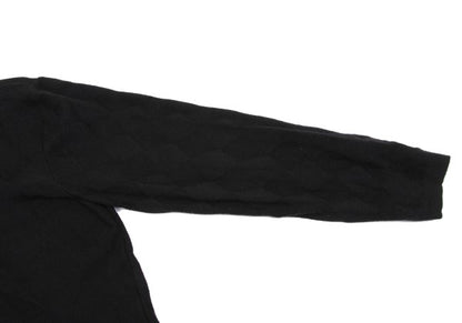 VERSACE CLASSIC V2 Diamond Jacquard Knit Black Size L